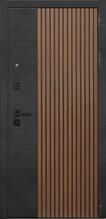 Входная дверь Модель L - 48 ФЛ-701 (10мм, дуб шоколад) внешняя сторона